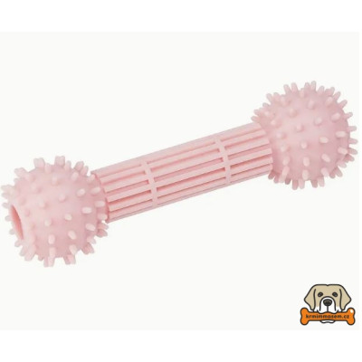 Gumová hračka tyč růžová, 13,5cm