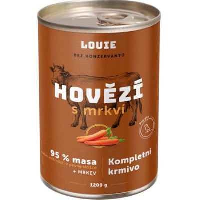 Louie Hovězí s mrkví 1200 g