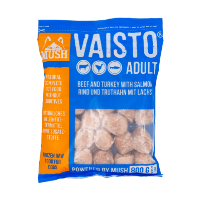 Mush VAISTO® BLUE - Hovězí maso+krůta+losos 800 g