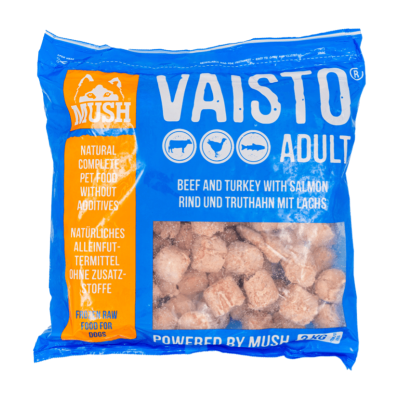 Mush VAISTO® BLUE - Hovězí maso+krůta+losos 3 kg