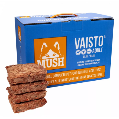 Mush VAISTO® BLUE - Hovězí maso+krůta+losos 10 kg