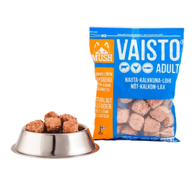 Mush VAISTO® BLUE - Hovězí maso+krůta+losos 3 kg