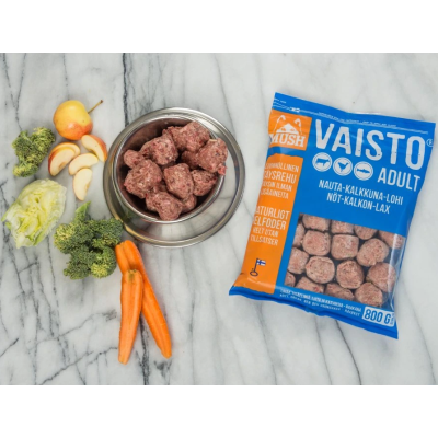 Mush VAISTO® BLUE - Hovězí maso+krůta+losos 3 kg