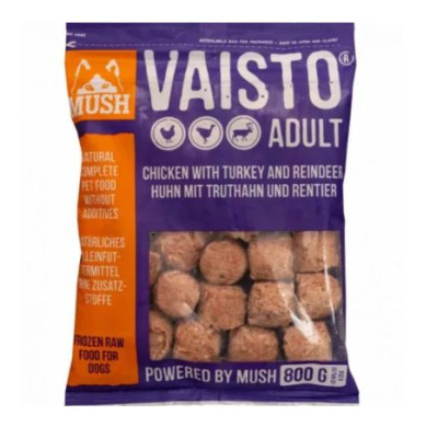 Mush VAISTO® LILA - kuře+krůta+sob 800 g