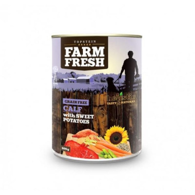 Farm Fresh - telecí maso a sladké brambory 400 g