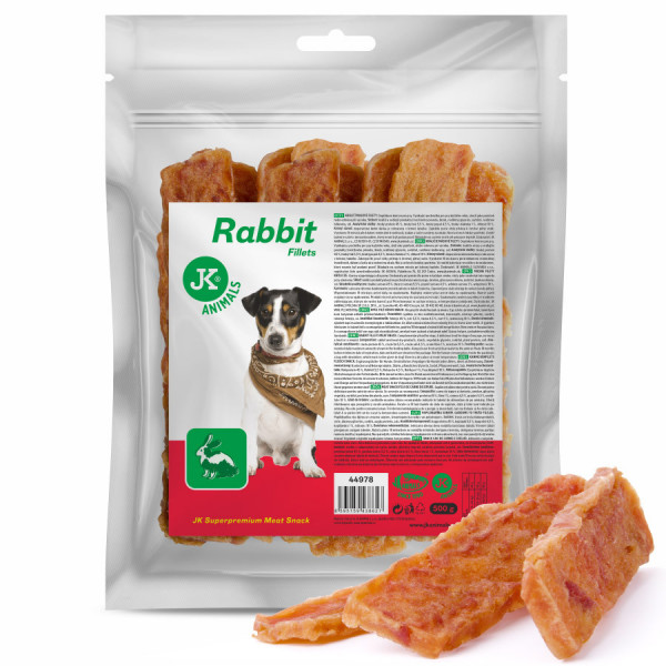 Meat Snack Rabbit fillets, sušené králičí maso, masový