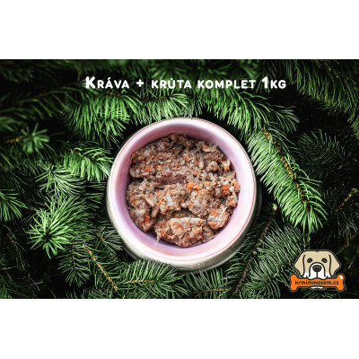 BARF - Kráva + kuře komplet 1 kg