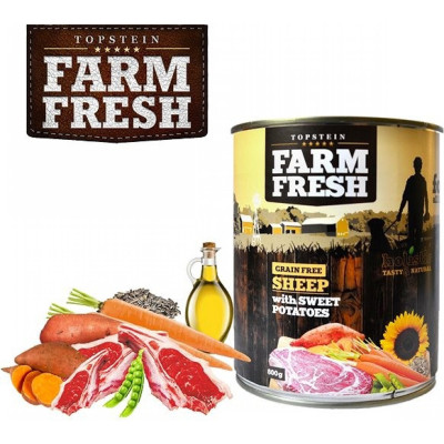 Topstein Farm Fresch Sheep & Sweet Potato ( ovce a sladké brambory ) 800 g