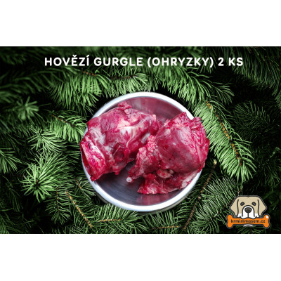 Hovězí gurgle (ohryzky) 2 ks