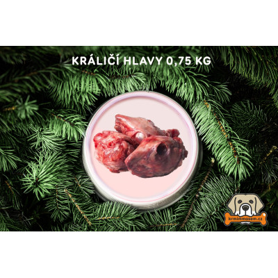 Králičí hlavy 0,75kg