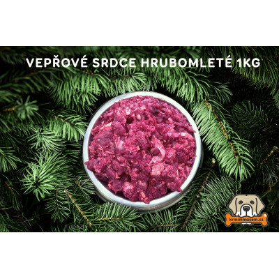 Vepřové srdce hrubomleté 1 kg